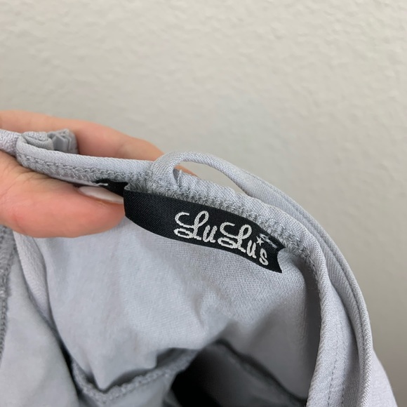 Lulu’s | Save the Last Dance Light Gray Dress - Picture 7 of 8